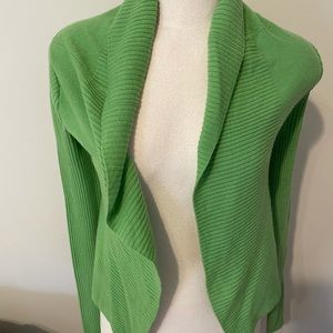BCBG cashmere cardigan lime green size Small